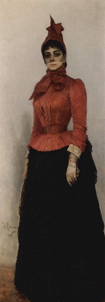 Baroness Varvara Ikskul von Hildenbandt 1889 by Ilya Repin STate Tretyakov Gallery Moscow